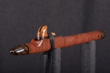 Red Curly Tiger Native American Flute, Minor, High C-5, #T4E (3)